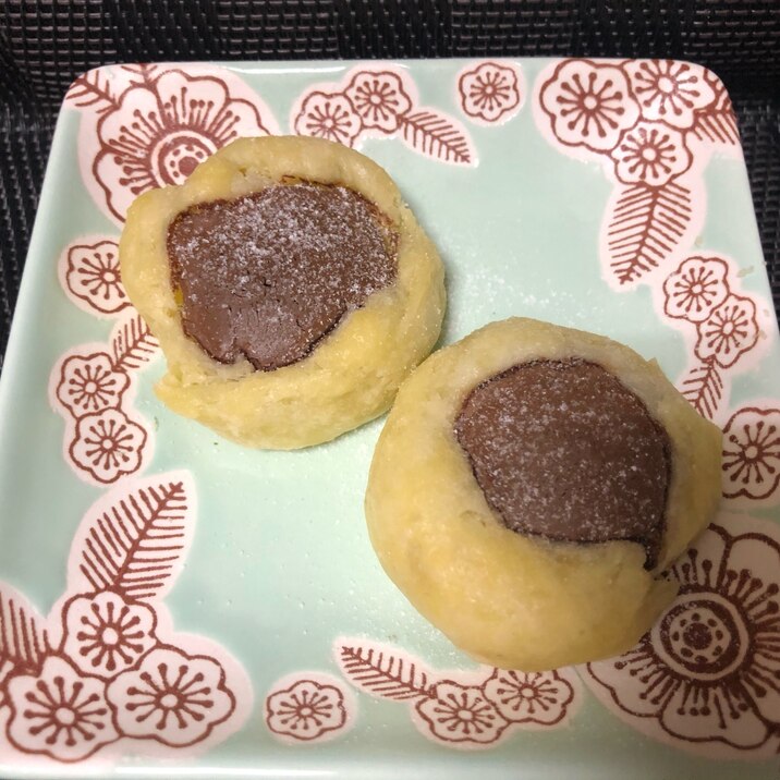 一口チョコ入り♡サクサクバナナチョコパイ